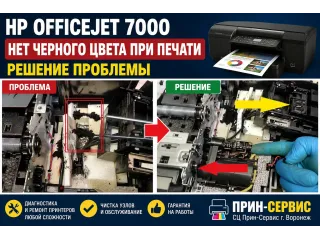 HP officejet 7000 - Нет черного