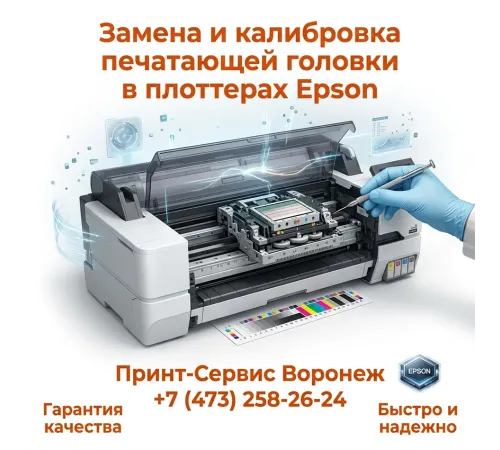 Замена печатающей головки в плоттерах Epson: доверьте работу профессионалам
