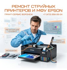 Ремонт струйных принтеров и МФУ Epson