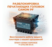 Прошивка заблокированных печатающих головок Canon PF-03, PF-04, PF-05, PF-06
