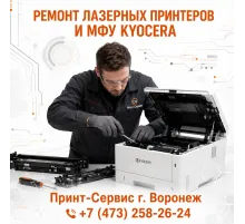 Ремонт лазерных принтеров и МФУ Kyocera СЦ Принт Сервис г. Воронеж